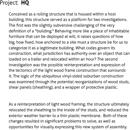 Bob Pavlik HQ project description